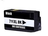 HP 711 CZ133A BLACK Ink Cartridge REMANUFACTURED HIGH YIELD 80ml